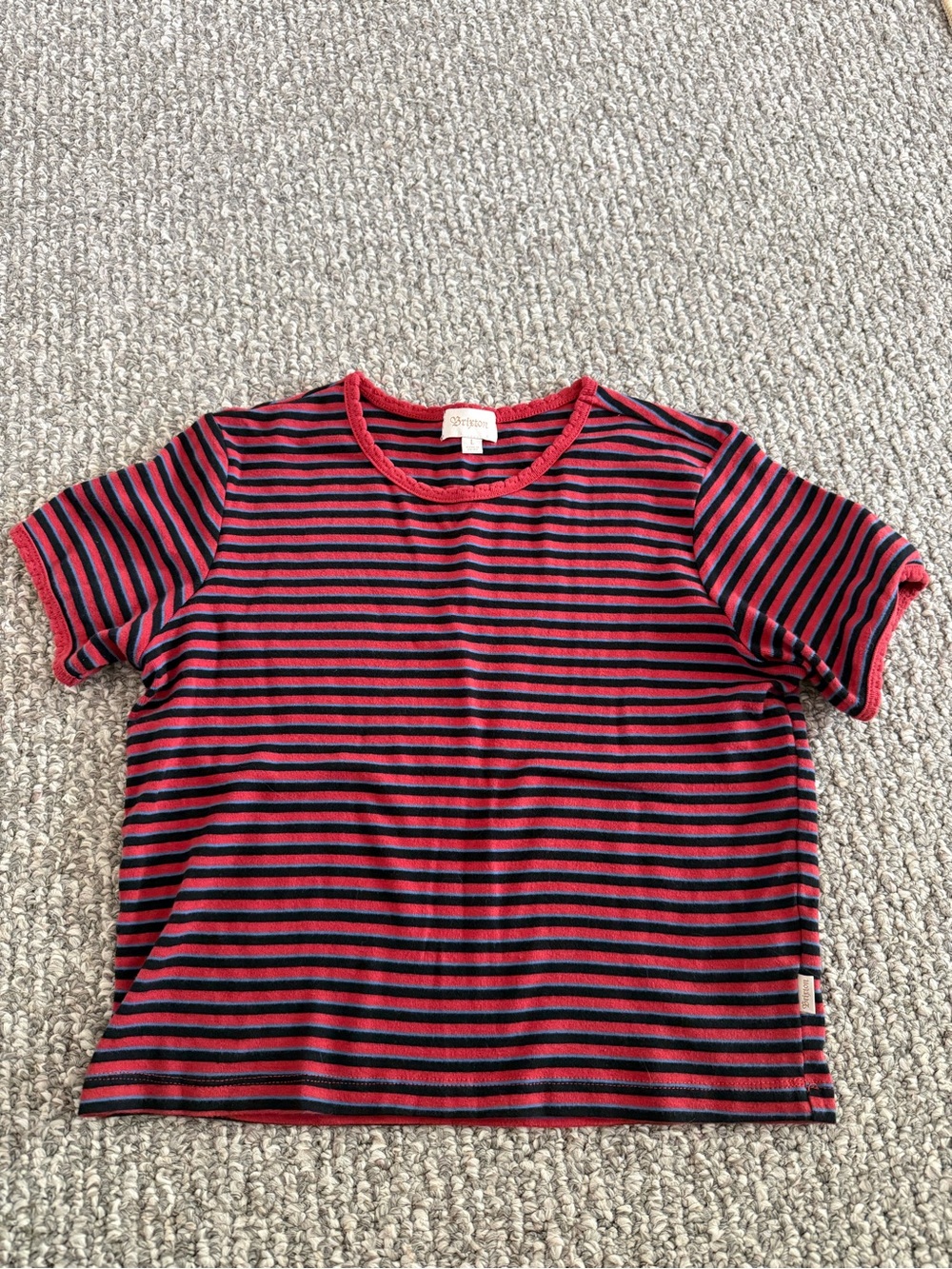 Brixton Striped Crop Tee